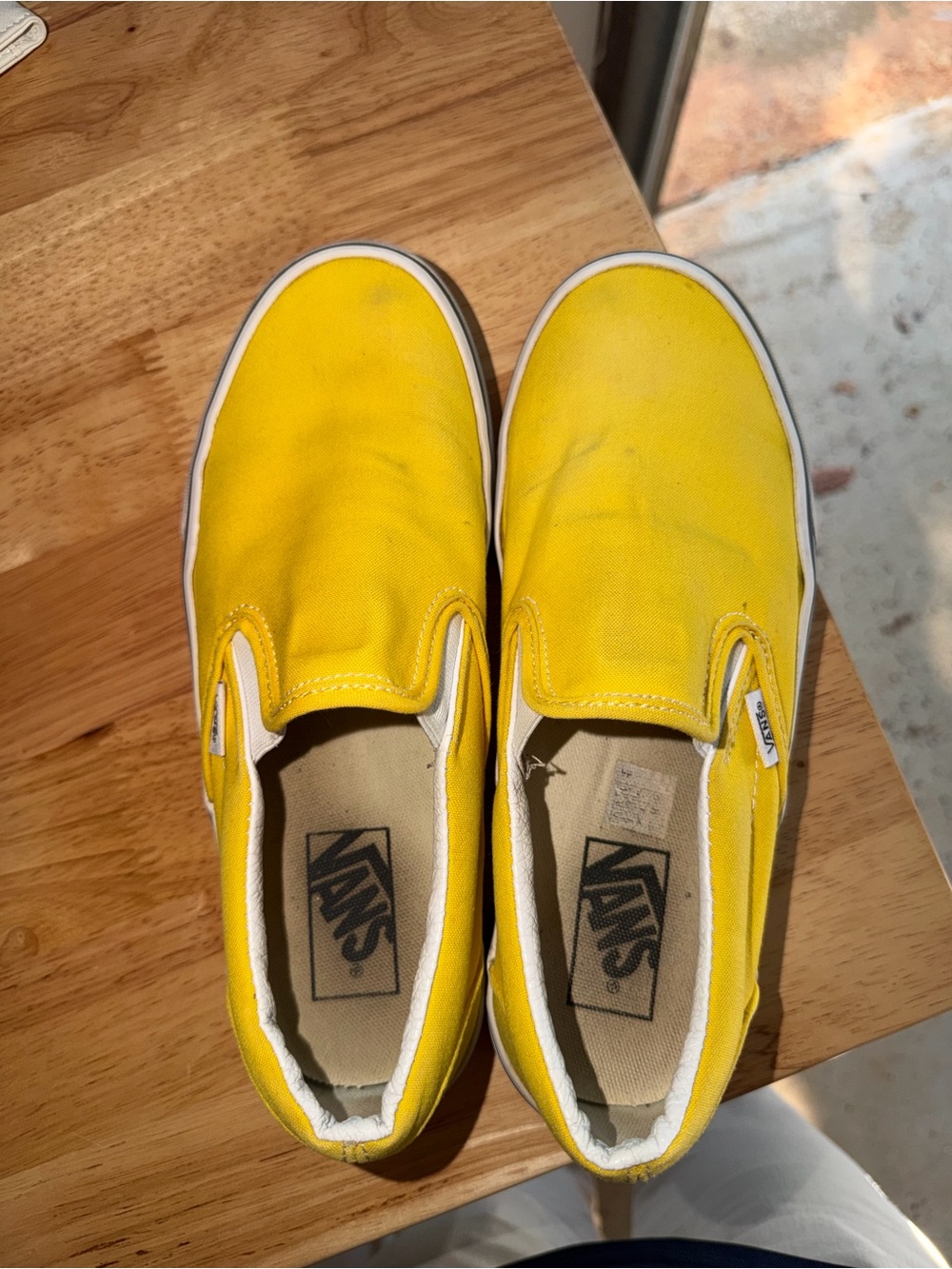 Vans Slip-On Sneakers in Yellow - Picture 6 of 6